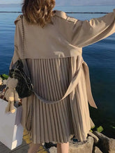 HEYFANCYSTYLE Premium Women's Trench Modern Pleated Silhouette